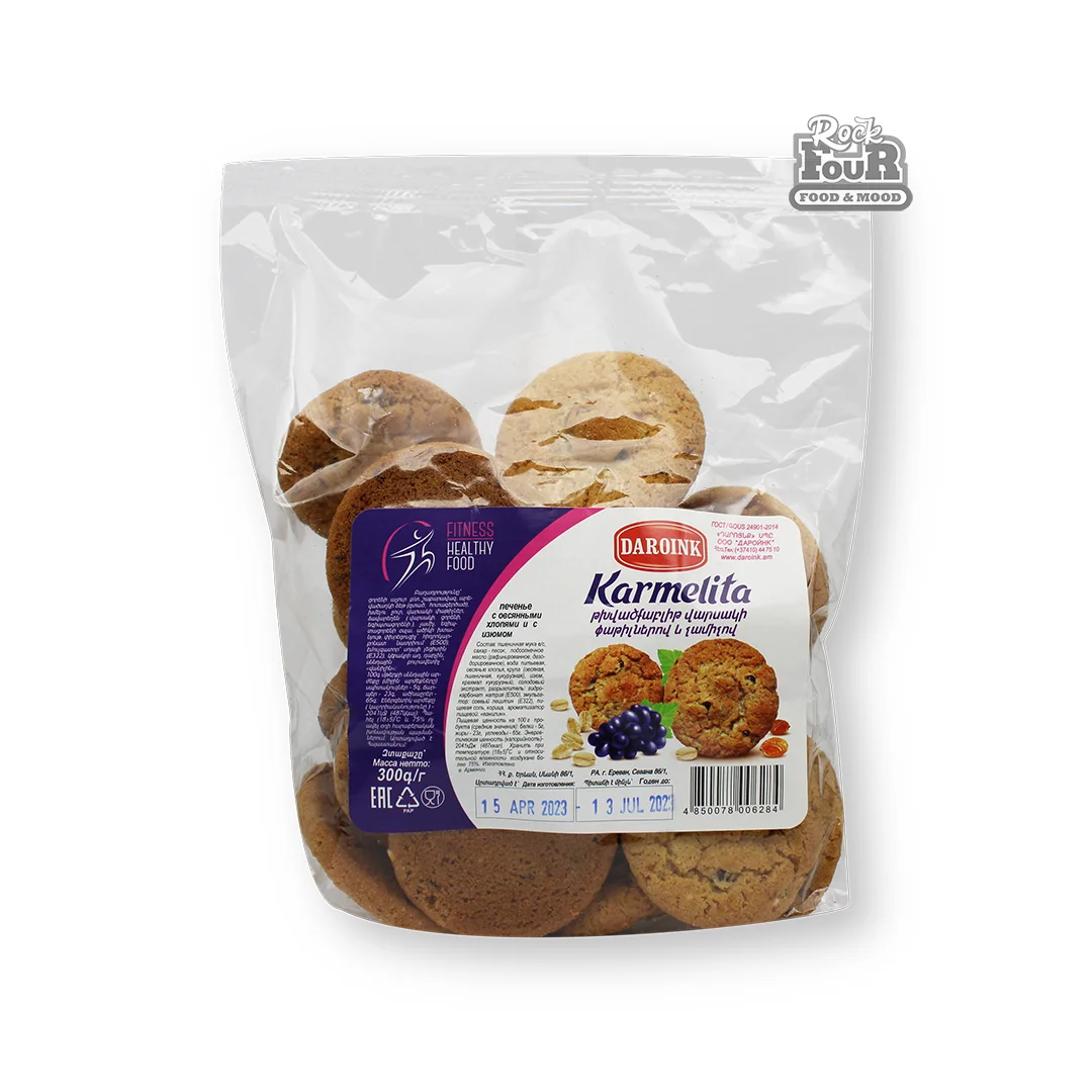 Cookies "DAROINK" with oatmeal and raisins 300g